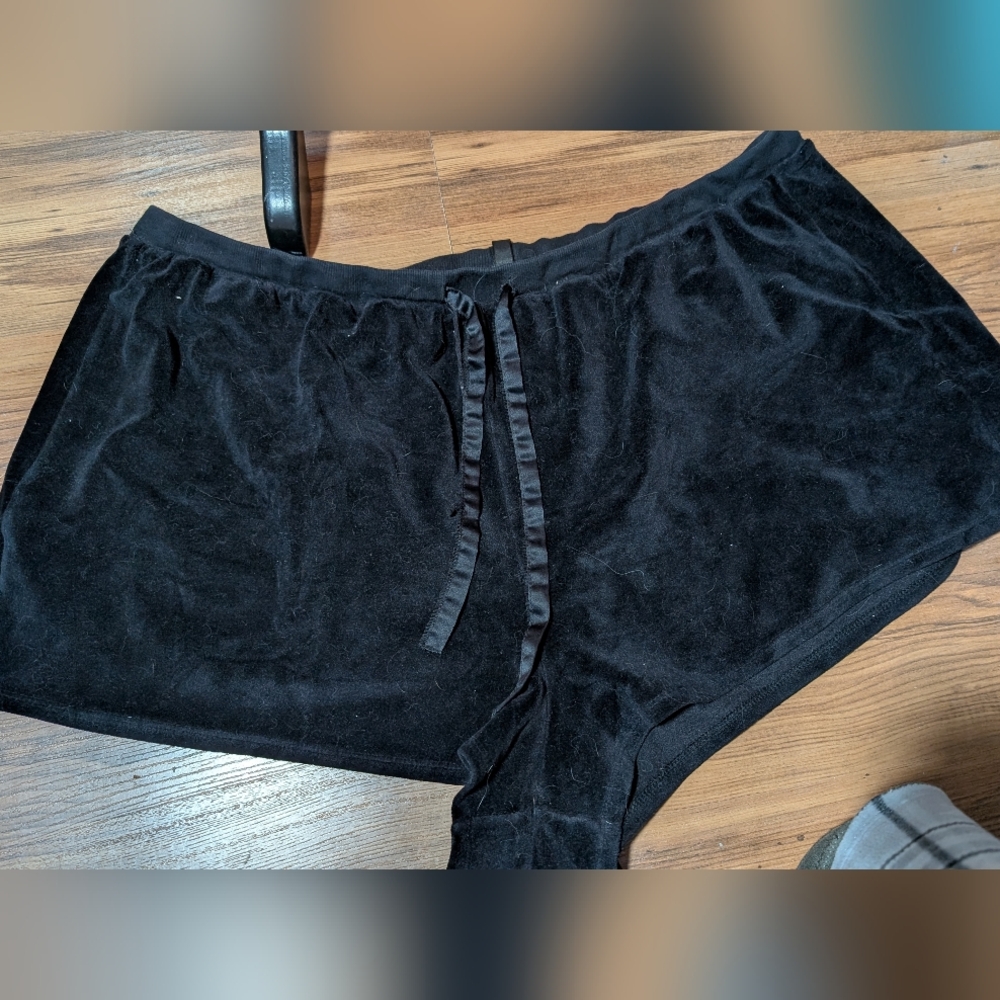 Torrid Sleep Black Velvet Shorts